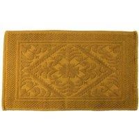 Hand Woven Country House Bath Mat - 100% Cotton Jacquard Cottage Style 50 x 80cm