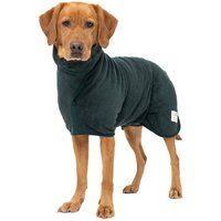 Ruff and Tumble Dog Drying Coat (Classic Collection) | Fast-Drying Dog Towel Coat & Dog Dressing Gown with Hood (XL, Forest)