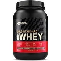 Optimum Nutrition Gold Standard Whey Protein Powder Muscle Building Supplements With Glutamine and Amino Acids, Double Rich Chocolate, 29 Servings, 900 g, Packaging May Vary
