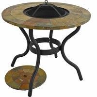 Byron Manor Bayfield Firepit 89Cm Patio Table