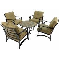 Exclusive Garden Granada 91cm Coffee Table with 4 Windsor Deluxe Lounge Chair Set