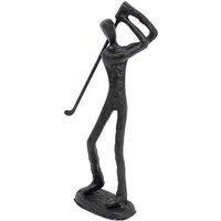 UNIQUE "GOLFER" INDOOR ORNAMENT, CAST IRON in MOCHA BROWN COLOUR, AI/336