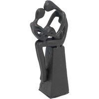 UNIQUE "MOTHER & CHILD" INDOOR ORNAMENT, CAST IRON in MOCHA BROWN COLOUR, AI/357