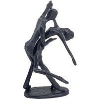 Europa Dancing Couple In Hold Elur Iron Figurine 15cm Mocha