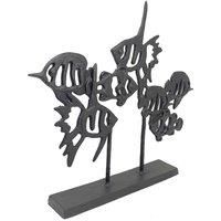 Europa Angel Fish Shoal Elur Iron Ornament 33cm Mocha