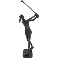 UNIQUE "LADY GOLFER" INDOOR ORNAMENT, CAST IRON in MOCHA BROWN COLOUR, AI/441