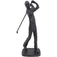 UNIQUE "MALE GOLFER" INDOOR ORNAMENT, CAST IRON in MOCHA BROWN COLOUR, AI/442