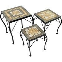 Summer Terrace Brava Square Plantstand Set of 3 Low