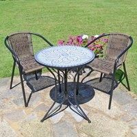 Summer Terrace ANTIGUA BISTRO 60cm Set with 2 SAN REMO Chair