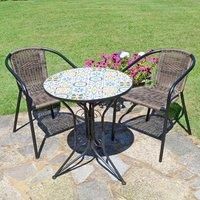 Summer Terrace CUBA BISTRO 60cm Set with 2 SAN REMO Chair