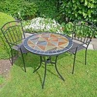 Europa Leisure Tobarra Standard Table with 2 Malaga Chairs - Stone