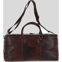 Ashwood Leather 'Pietro' Large Genuine Leather Vintage Holdall in Brown