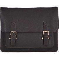 Ashwood Leather Men's 'Riccardo' Carry All Real Leather Messenger Bag in Brown