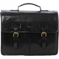 'Gareth' Triple Gusset Heavy Duty Real Leather Briefcase
