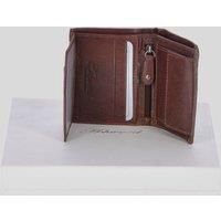 Crumble 4-Card Leather Billfold Wallet with ID & Coin Pocket