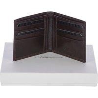 Vegetable Tanned Leather Billfold Wallet with 8 Card Slots