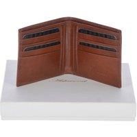 Vegetable Tanned Leather Billfold Wallet with 8 Card Slots