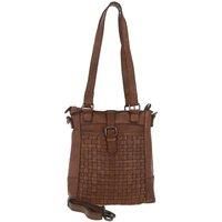 'Perfezione' Vintage Woven Leather Shoulder Bag
