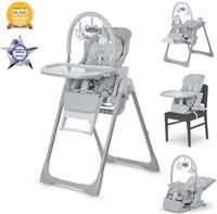 miniuno Yumo MultiPlus 4-in-1 Highchair, Whisper Grey