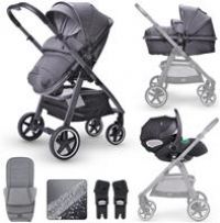 Miniuno TouraGo Travel System + Free Isofix Base, Shamrock