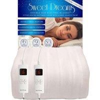 Electric Blanket Double King Super Size Heated Cover Dual Control Washable