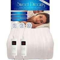 Sweet Dreams Super King Electric Blanket Size Heated Under Cover Dual Control
