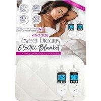 Sweet Dreams King Electric Blanket Size Heated Cover Fitted Plush Dual Control