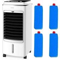 MYLEK Portable Air Cooler for Home, Evaporative Mobile, 3 Fan Speeds, Cooling Humidifier & Oscillation Function