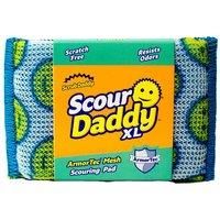 Scrub Daddy Scour Daddy XL, Scourers Sponge, Non Scratch Scouring Pads, Heavy Duty Scourer Pad for Cleaning Dishes, Alternative to Metal Kitchen Scourers Cleaning Products, Dish Sponges for Washing up