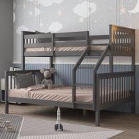 Wooden Zoom Triple Bunk Bed Grey - Goosewing Grey