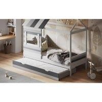 Flair Furniture Flair Woodland House Bed With Trundle Grey