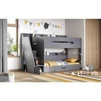 Flair Furniture Flair Slick Staircase Bunk Bed - Grey