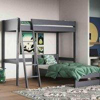 Noomi Tera Grey Highsleeper With L Shaped Single Bed