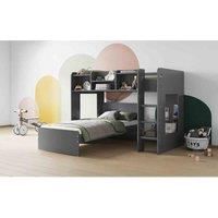 Flair Furniture Flair Wizard L Shaped Bunk With Single Bed Grey