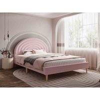 Flair Furniture Flair Ava Pink Boucle Double Bed