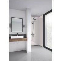 Splashwall Gloss Ivory Panel (H)2440mm (W)600mm (T)4mm