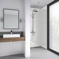 Wetwall Galaxy White - 900mm - Square Edge - Laminate