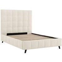 Starla Double Starla Square Ivory Boucle Bed