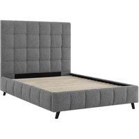 Starla Double Starla Square Dove Grey Boucle Bed