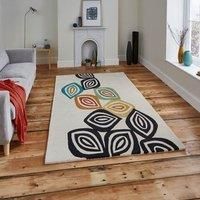 Inaluxe Colour Fall IX05 100% Wool Hand Tufted Designer Rug, Multi