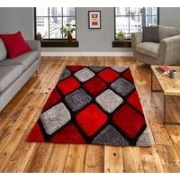 Think Rugs Noble House Rug 9247 Grey Red 120X170cm