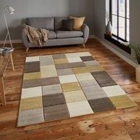 Think Rugs, Brooklyn 646 Beige/Yellow - 120 x 170