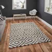 Think Rugs, Elegant 4893 Grey/White - 160 x 220