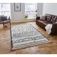 Think Rugs, Boho 5402 Black/White - 120 x 170