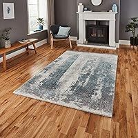 Think Rugs, Brooklyn 8595 Ivory/Blue - 120 x 170