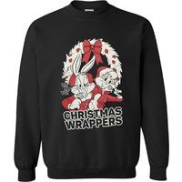 Geek Clothing Warner Brothers Men's Bugs Bunny Christmas Sweatshirt - Black - XXL - Black