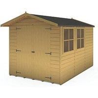 10' x 7' Shire Guernsey Premium Pressure Treated Double Door Garden Shed (3.35m x 2.2m)