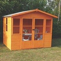 Shire Milton 8' x 6' (Nominal) Apex Shiplap T&G Timber Summerhouse (9233X)