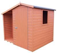 Shire Lewis Handmade Shed With Log Store