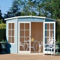 Shire Hampton 8 x 8ft Double Door Corner Summer House